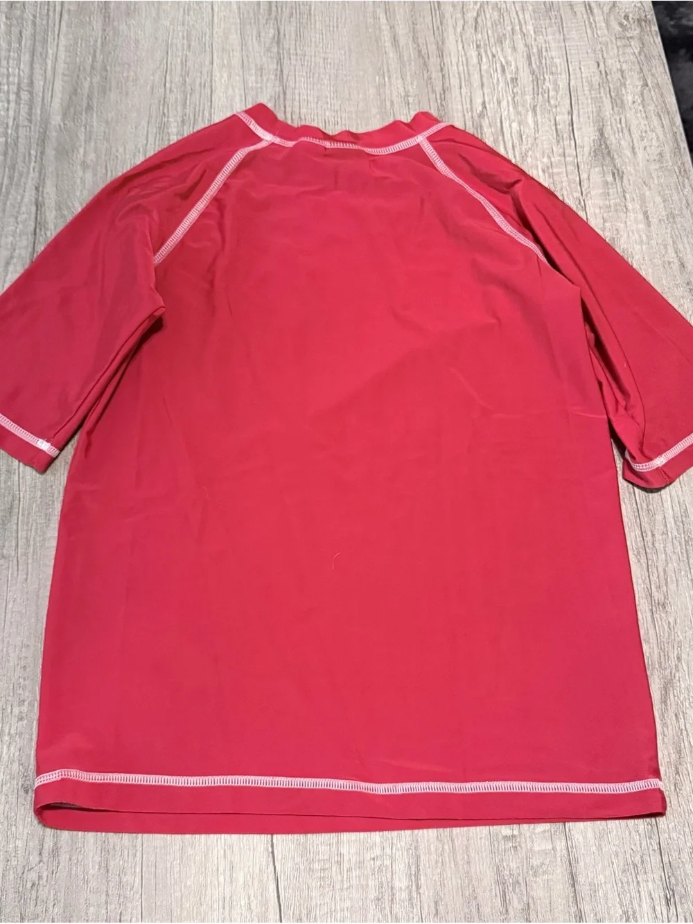 Star Wars Kids Red Rashguard Swim Top with Black Stripe